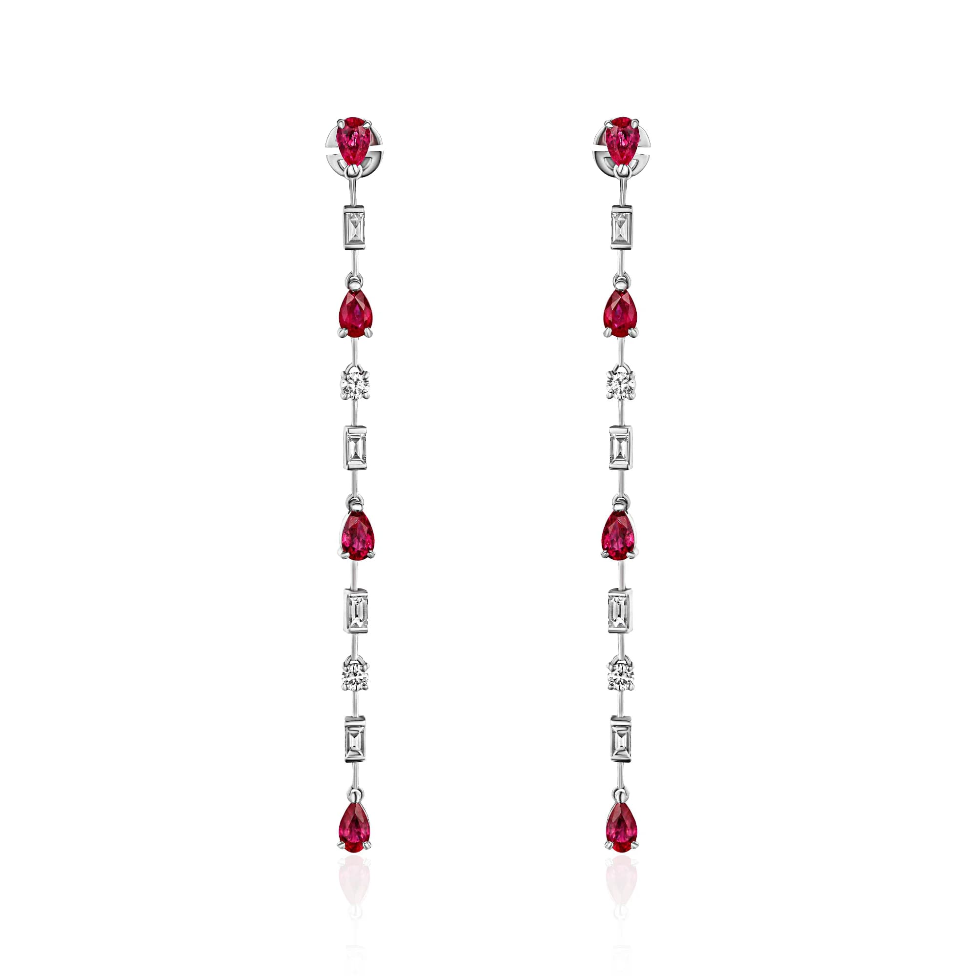 Серьги с Рубинами 2,22 карата