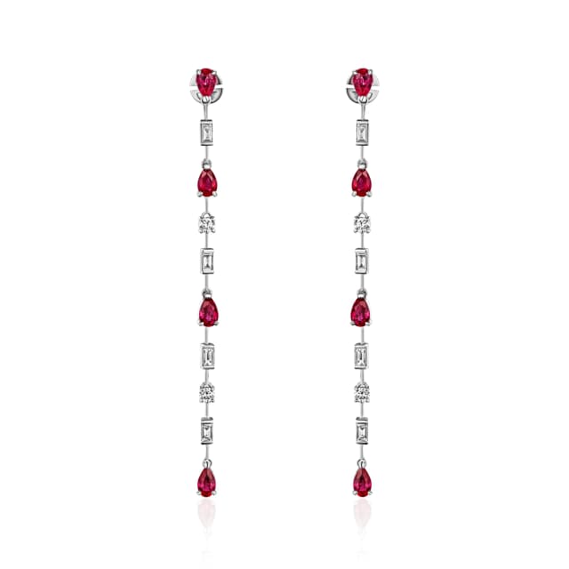 Серьги с Рубинами 2,22 карата