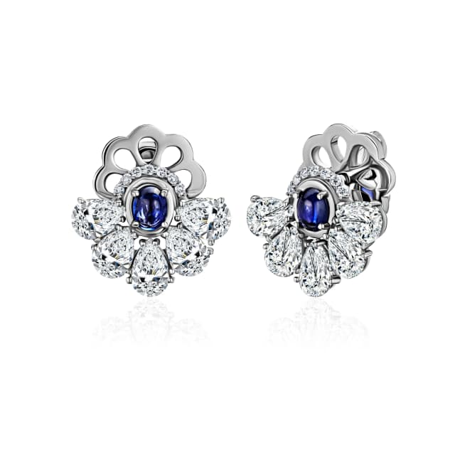 Пусеты с Сапфирами «Royal Blue» 0,56 карата