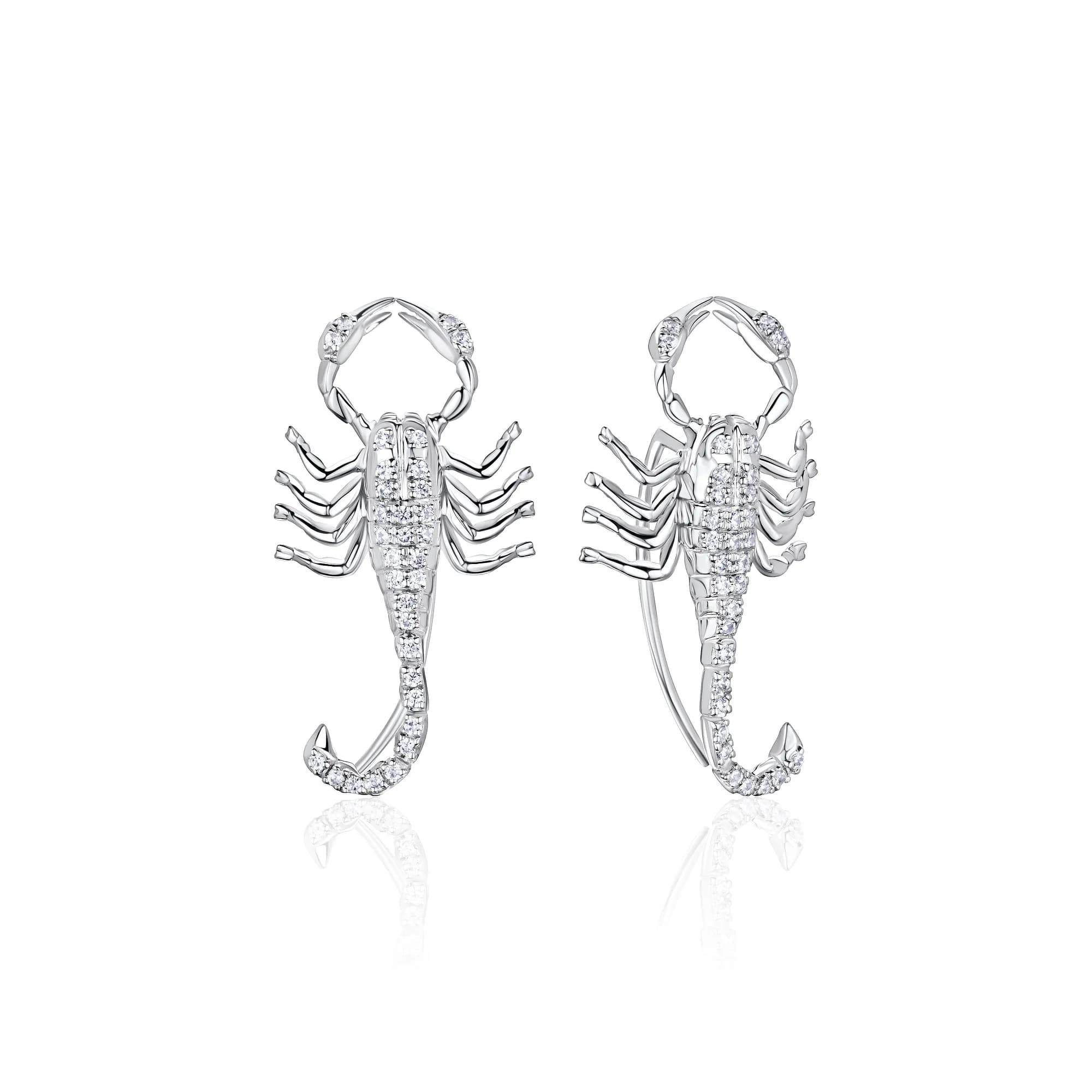 Серьги «Скорпионы» с Бриллиантами