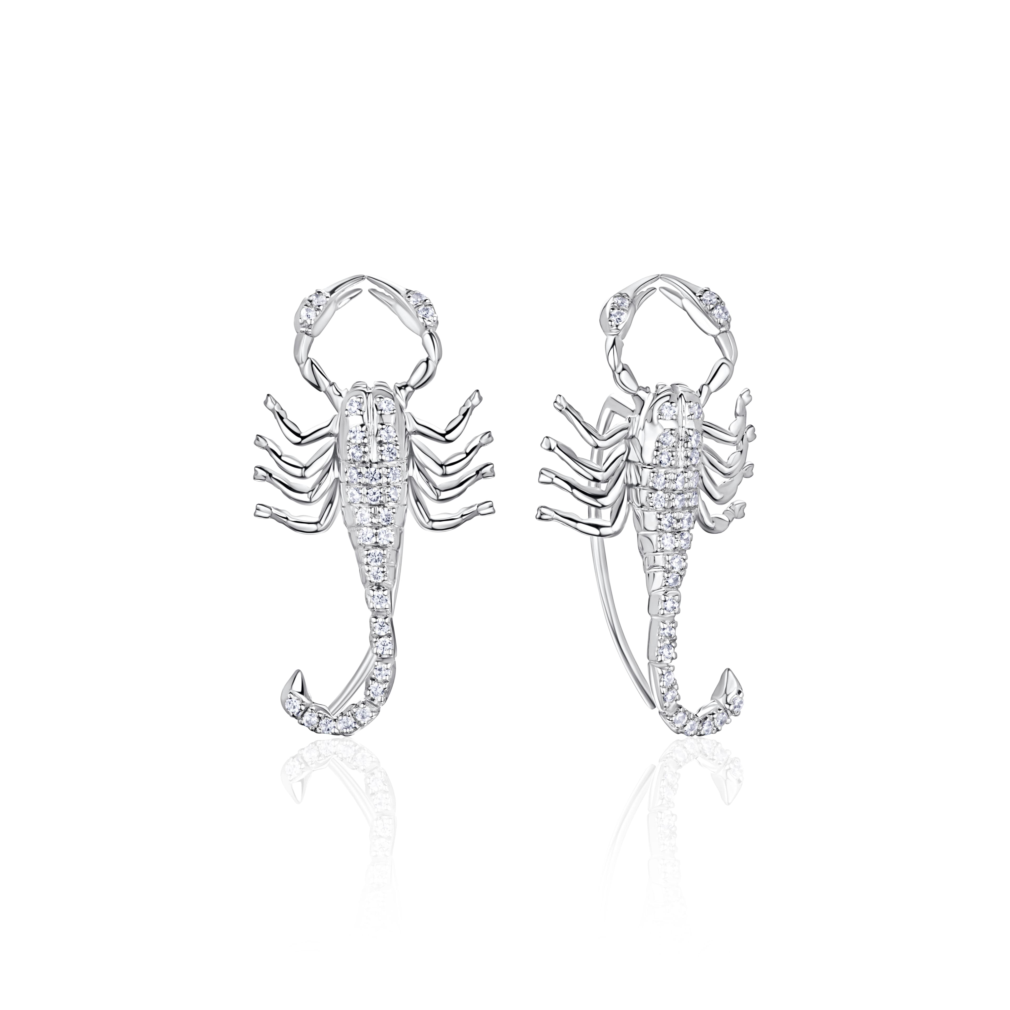 Серьги «Скорпионы» с Бриллиантами